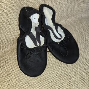 Kids Ballet Slippers – Size 9 US / Black Soft Sole Dance Shoes